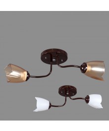 1003/2 (3 коричневых, 3 белых) (6) Светильник бытовой потолочный (лампочка 220V 15W E27)
