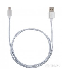 Кабель USB - 8pin Energy ET-01 USB/Lightning, цвет - серебро