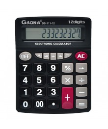Калькулятор GAONA DS-111-12 (12 разр) настольныйм. Калькуляторы оптом со склада в Новосибирске. Большой каталог калькуляторов оптом по низкой цене.