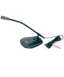 микрофон Genius MIC-01A (настольный с подставкой) metallic