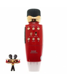 Микрофон WSTER WS-2011 Красный, для караоке беспроводной (Bluetooth, динамики, USB/microSD)ада. Большой каталог микрофонов для караоке RITMIX, Defender оптом с доставкой по Дальнему Востоку.