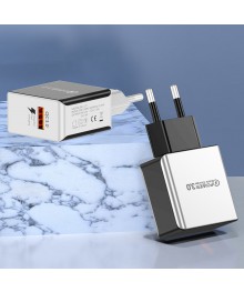 Блок пит USB сетевой  Орбита OT-APU50 + кабель Type-C (QC3.0, 3000mA)USB Блоки питания, зарядки оптом с доставкой по России.