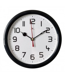Часы будильник  B4-003 (диам 15 см) черный Классикастоку. Большой каталог будильников оптом со склада в Новосибирске. Будильники оптом по низкой цене.