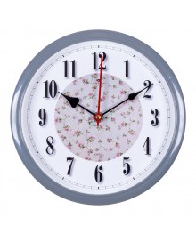 Часы настенные СН 2222 - 337 круг d=22см, корпус серый "Легкость" (10)астенные часы оптом с доставкой по Дальнему Востоку. Настенные часы оптом со склада в Новосибирске.