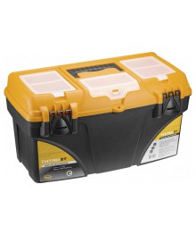 ящик д/инструментов 21 Титан  секц черн с желт 2937Мчж (уп/4шт)Ящик для инструментов оптом. Ящик для инструментов оптом по низкой цене со склада в Новосибирске.
