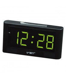 часы настольные VST-732-2 Зеленые (без блока, питание от USB)стоку. Большой каталог будильников оптом со склада в Новосибирске. Будильники оптом по низкой цене.