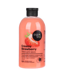 Пена для ванн ORGANIC SHOP Creamy Strawberry, п/б, 500 мл
