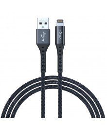 Кабель USB - 8pin FORZA Адреналин iP, 1м, 2.4А, Быстрая зарядка, 3 цвета