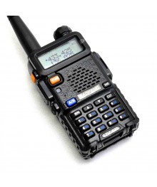 Радиостанция Baofeng UV-5R 8W  чёрная (UHF/VHF) до 10 км, 128 каналовиотелефон оптом в Новосибирске. Радиотелефон в Новосибирске от компании Панасоник по оптовым ценам.