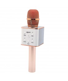Микрофон OT-ERM04 розовый для караоке беспроводной (Bluetooth, динамики, USB/microSD)ада. Большой каталог микрофонов для караоке RITMIX, Defender оптом с доставкой по Дальнему Востоку.