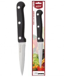 Нож Mallony MAL-07B дл.лезвия 8см, для овощей, нерж сталь, ручка бакелит оптом. Набор кухонных ножей в Новосибирске оптом. Кухонные ножи в Новосибирске большой ассортимент