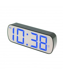 часы настольные VST-895Y/5 (синий) (без блока, питание от USB)