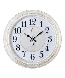 Часы настенные СН 2950 - 107 белый с золотом Классика круглые (28,5х28,5) (10)астенные часы оптом с доставкой по Дальнему Востоку. Настенные часы оптом со склада в Новосибирске.