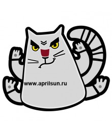Стикер на авто серия "Angry cats" Сердитый кот Новокузнецк, Горно-Алтайск. Низкие цены, большой ассортимент. Автоаксессуары оптом по низкой цене.