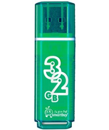 USB2.0 FlashDrives32 Gb Smart Buy  Glossy series Greenовокузнецк, Горно-Алтайск. Большой каталог флэш карт оптом по низкой цене со склада в Новосибирске.