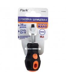 Отвёртка Park OTV030DK шлицевая SL6*38, двухкомпонентная рукояткаРучной инструмент оптом. Ручной инструмент оптом со склада в Новосибирске. Ручной инструмент оптом.