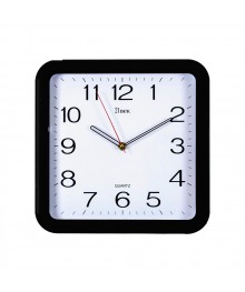 Часы настенные СН 7667 - BLACK квадратные (30х30) (10)астенные часы оптом с доставкой по Дальнему Востоку. Настенные часы оптом со склада в Новосибирске.