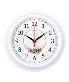 Часы настенные СН 2121 - 139 Венок из роз (21x21) (10)астенные часы оптом с доставкой по Дальнему Востоку. Настенные часы оптом со склада в Новосибирске.