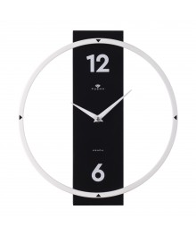 Часы настенные СН 3330 - 002 металл+ дерево, круг 30,5 см, белый+черный "Time 2" (10)