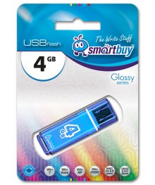 USB2.0 FlashDrives 4GB Smart Buy Glossy seriesовокузнецк, Горно-Алтайск. Большой каталог флэш карт оптом по низкой цене со склада в Новосибирске.