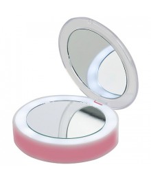 Зеркало косметическое ENERGY EN-702, складное, LED подсветкаБольшой каталог маникюрных наборов оптом по низким ценам. Набор для ухода за собой - продажа оптом.