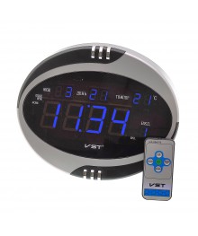 Часы настенные VST770Т-5 Синий БЛОК+ПУЛЬТастенные часы оптом с доставкой по Дальнему Востоку. Настенные часы оптом со склада в Новосибирске.
