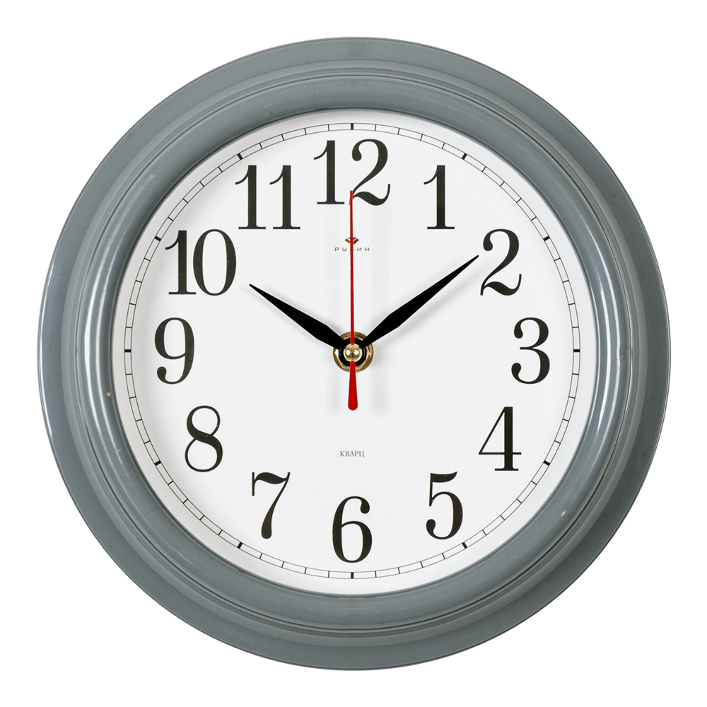 Часы настенные СН 2121 - 14 серый "Классика" (21x21) (10)