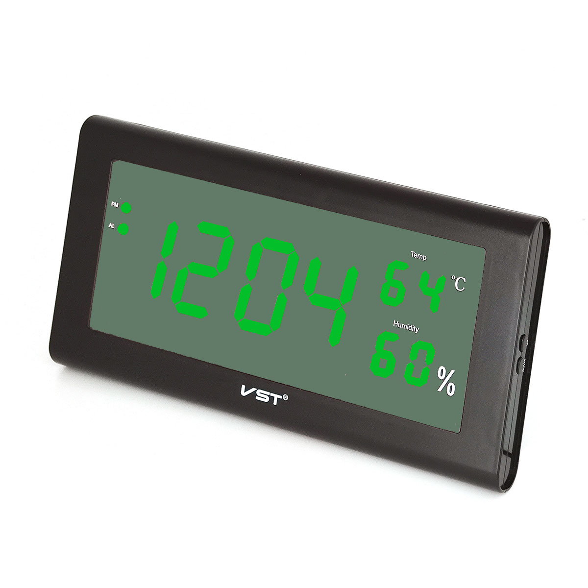 Часы настенные VST795S-4 Зеленые (температура,влажность)