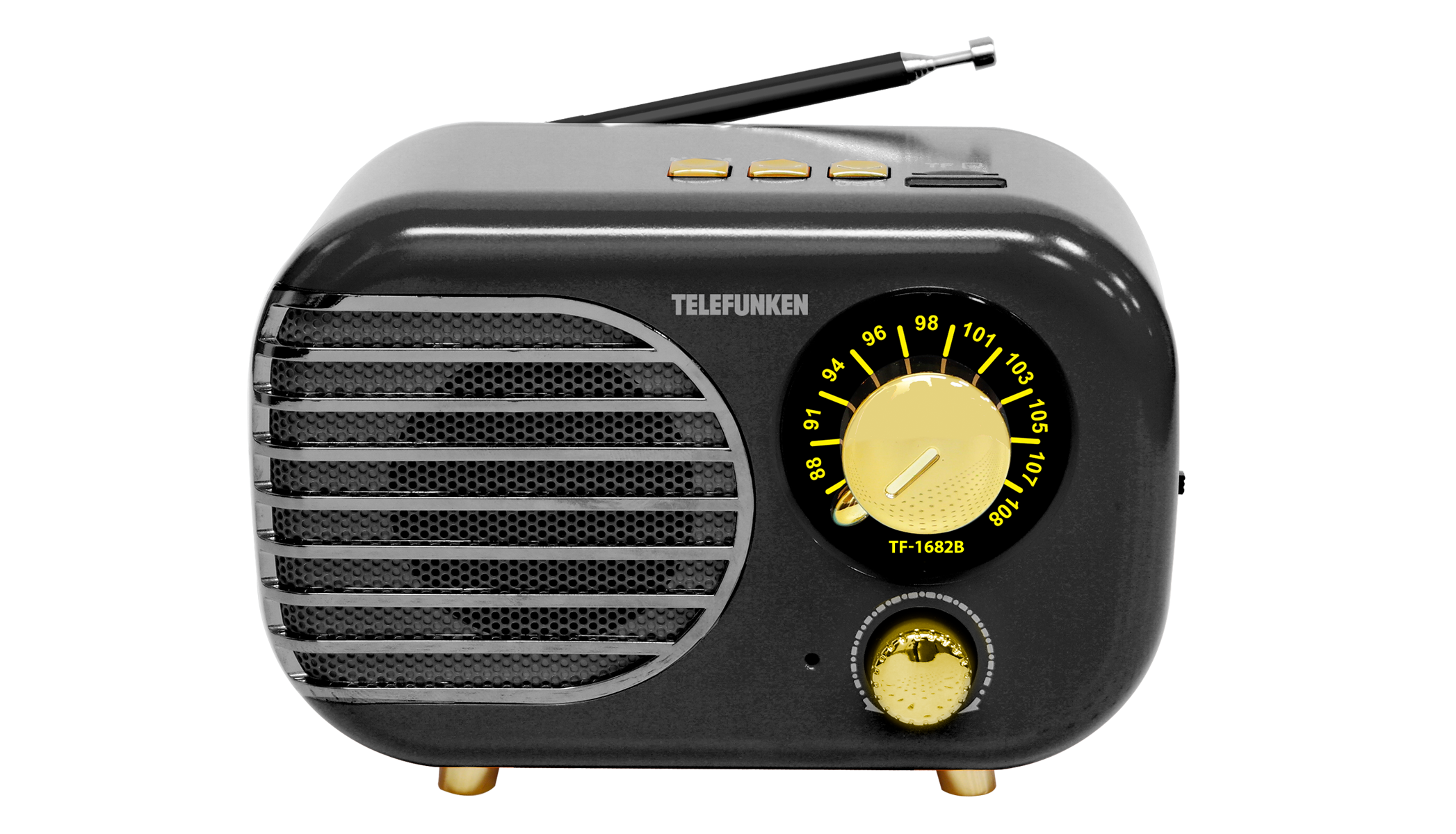 радиопр Telefunken TF-1682B (черный с золотым)