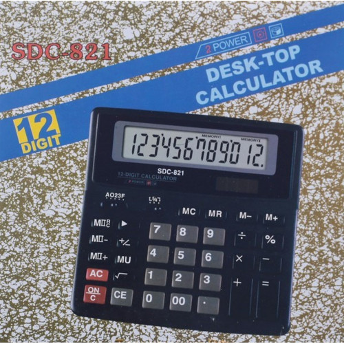 калькулятор  SDC-821 (12 разрядов, настольный)