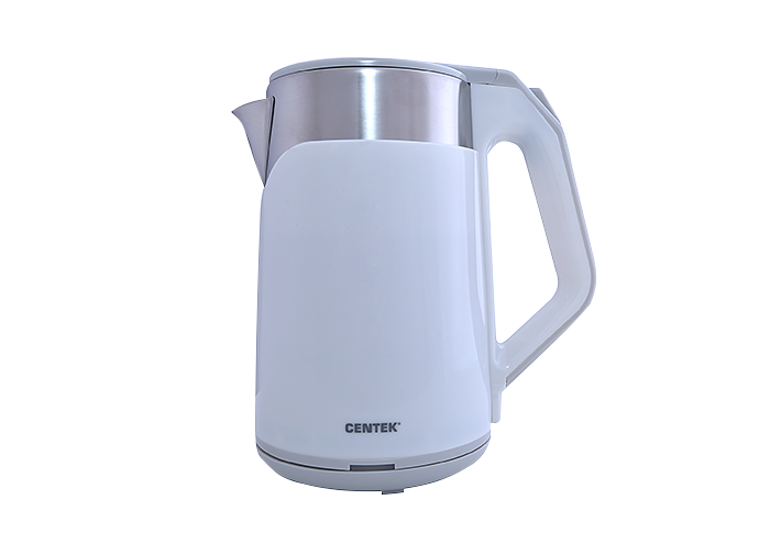 Чайник Centek CT-0023 White 2.0л 2000W двойной корпус - сталь+пластик, двойная стенка, сохран тепл