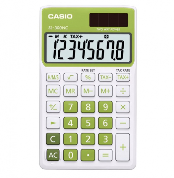 Калькулятор CASIO SL-300NC (8 разр.) настольный