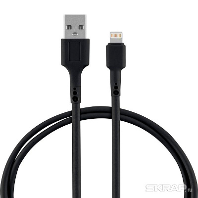 Кабель USB - 8pin Energy ET-30 USB/Lightning, цвет - черный