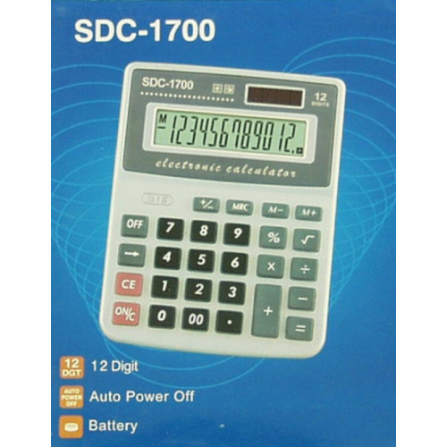калькулятор  SDC-1700 (12 разрядов, настольный)
