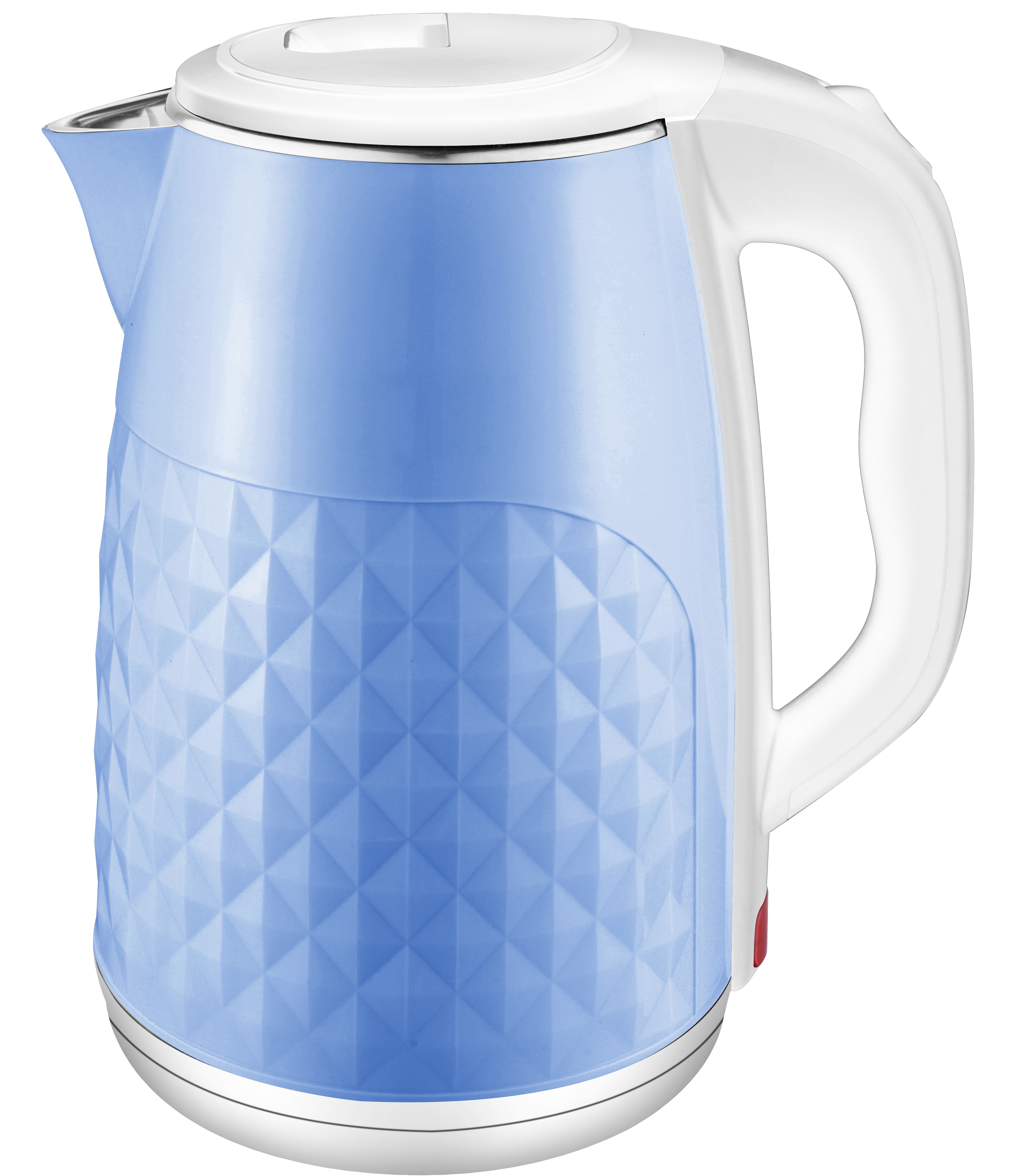 Чайник MAXTRONIC MAX-1014 голуб+белый (2,5л !!!, двойн стенки, диск 1,8кВт) 12/уп