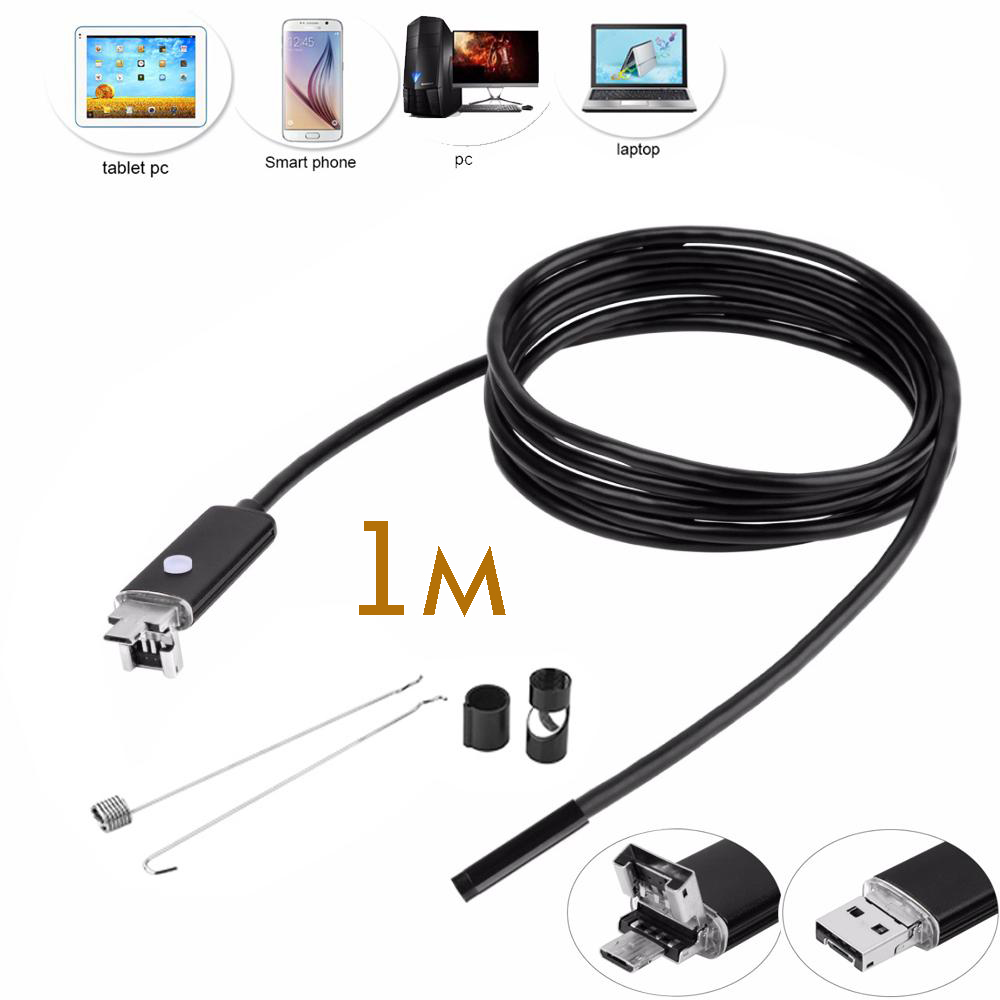 Эндоскоп USB для смартфонов Орбита OT-SME12 ( 1м, 8мм, 1280*720)