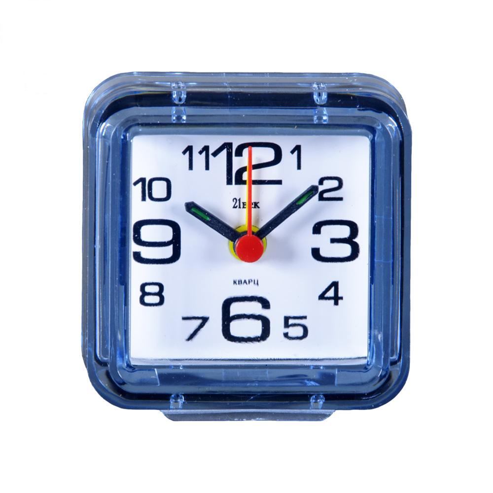 Часы будильник  B1-002 (7х7 см) синий
