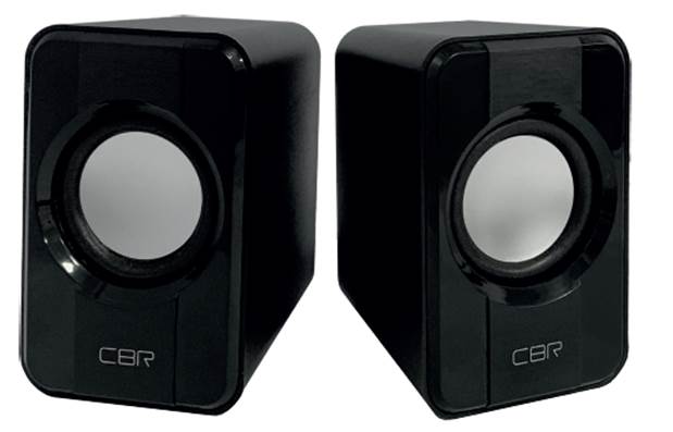Колонки CBR CMS 336 Black, 2.0, питание USB, 2х3 Вт (6 Вт RMS), пластик