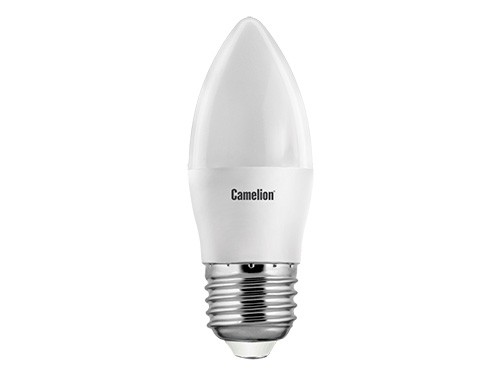 Эл. лампа светодиодная Camelion LED-C35- 7W-/830/E27(Свеча 7Вт 220В, аналог 60Вт) уп.1/10/100