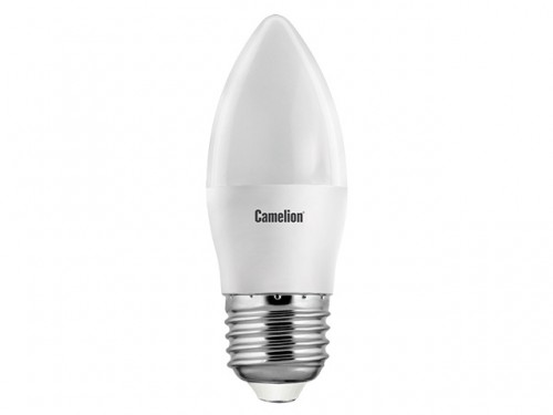 Эл. лампа светодиодная Camelion LED-C35- 7W-/865/E27(Свеча 7Вт 220В, аналог 60Вт) уп.1/10/100