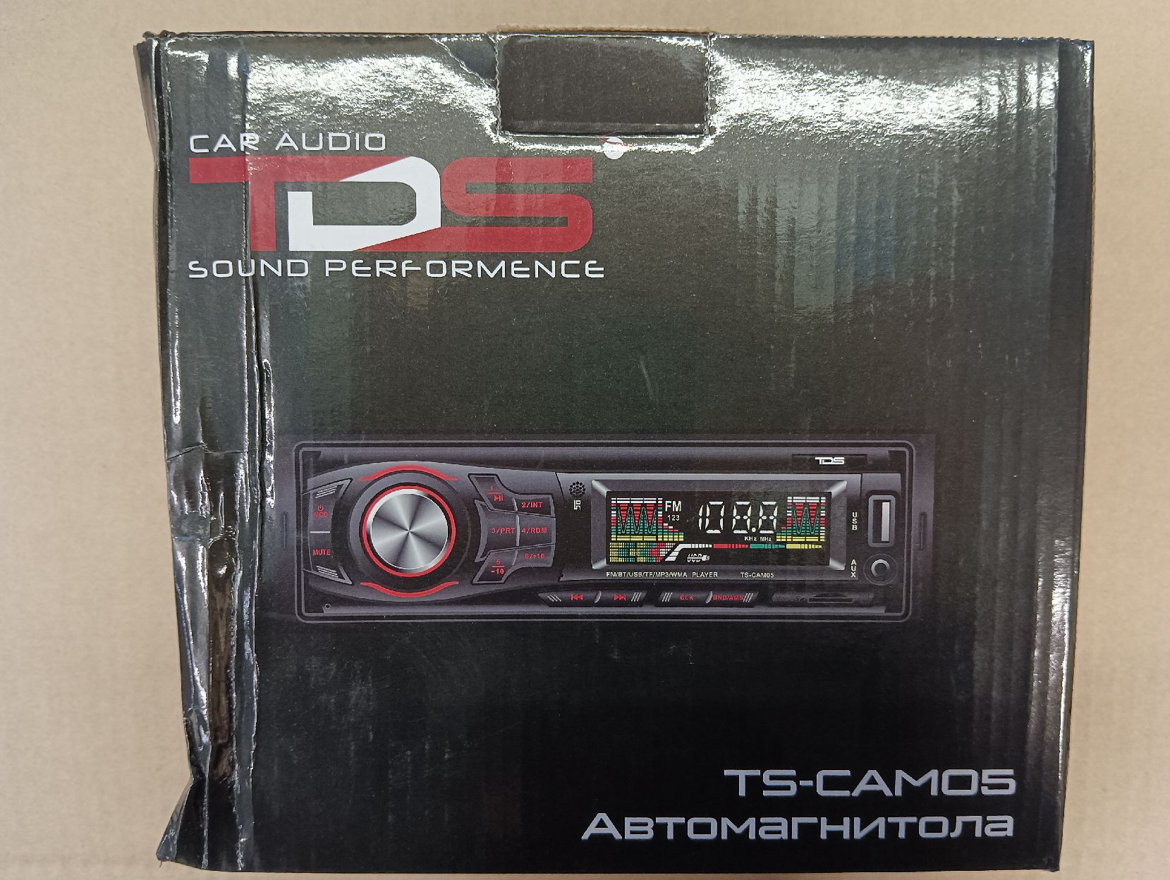 Авто магнитола  TDS TS-CAM05 (CR05) (MP3  радио,USB,TF,bluetooth) мятая упаковка