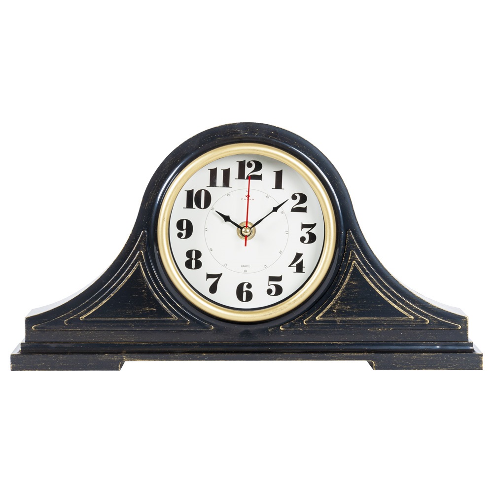 Часы настольные СН 1834 - 002 35х18 см, корпус черный с золотом "Классика" (10)