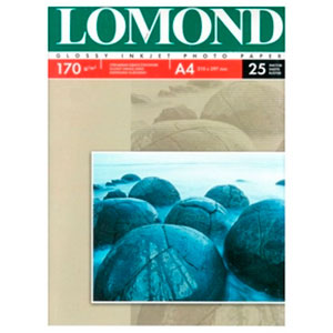 Ф/бум для стр принт Lomond A4 глянц 170г/м2 (25л)  102143