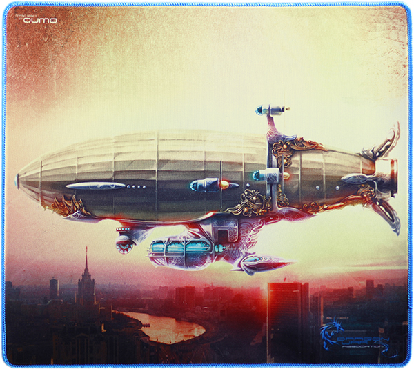 Коврик для мыши Qumo Moscow Zeppelin, игровой, 400*355*3
