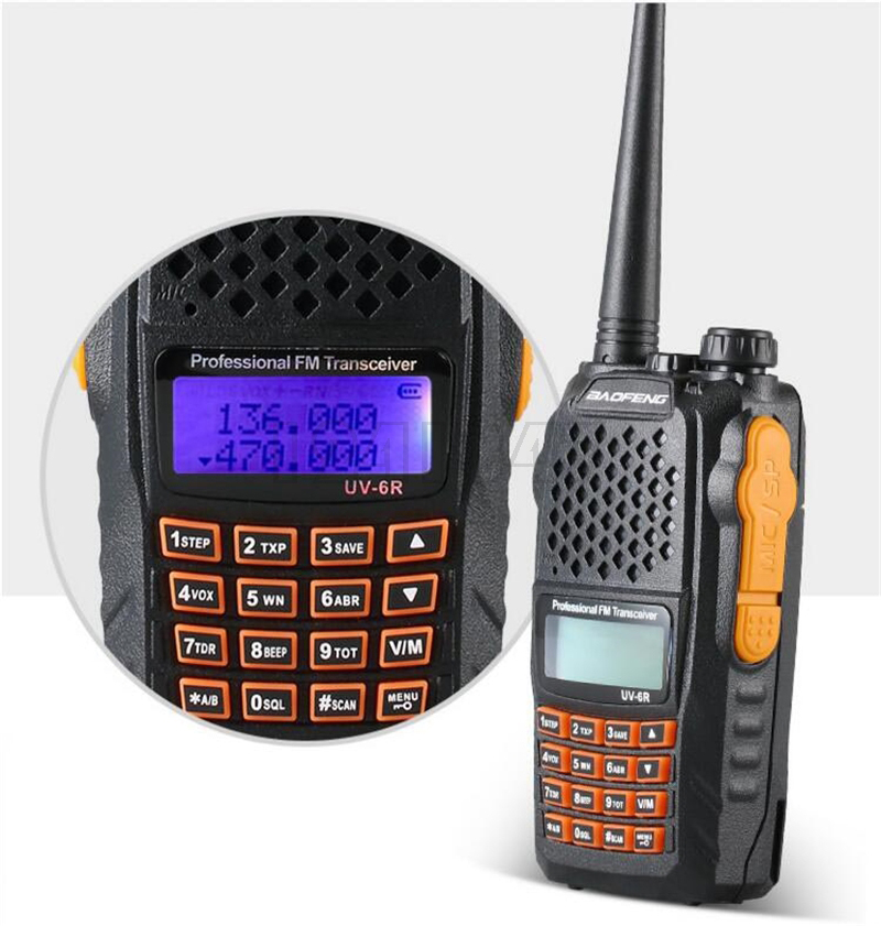 Радиостанция Baofeng UV-6R 5W (UHF/VHF) до 7 км, 128 каналов