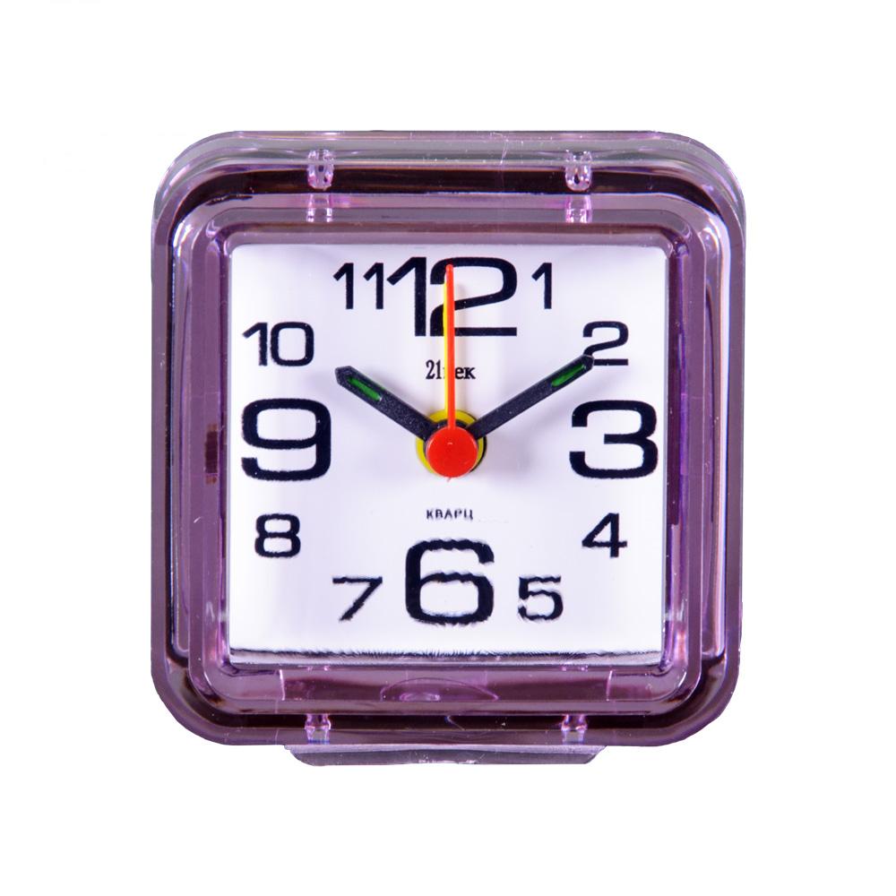 Часы будильник  B1-004 (7х7 см) розовый