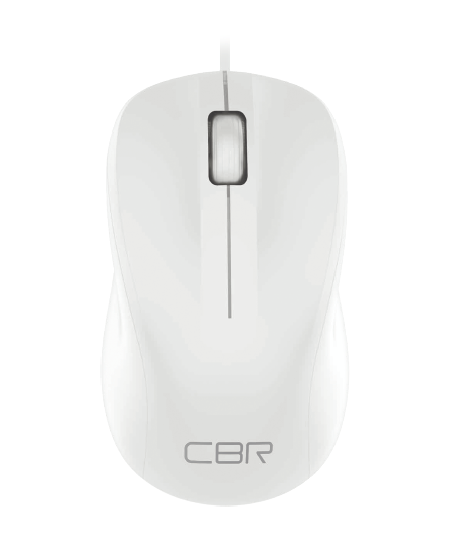 Мышь CBR CM 131 белая, оптика, 800dpi, 3 кнопки и колесо, кабель 2 м, USB