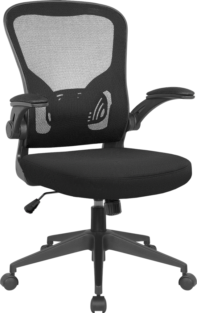 Кресло офисное  Akvilon черный, сетка,регулир. подлокотн DEFENDER