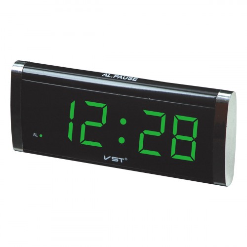 часы настольные VST-730/4 (ярко-зеленый 220V)