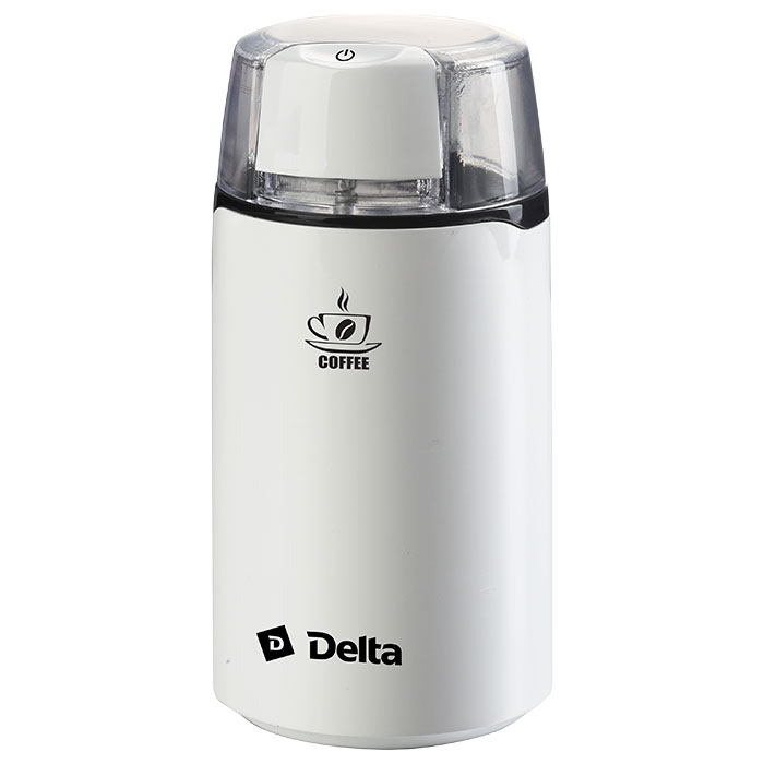 Кофемолка DELTA  DL-087К белая: 250 Вт, вместимость 60 г (8)